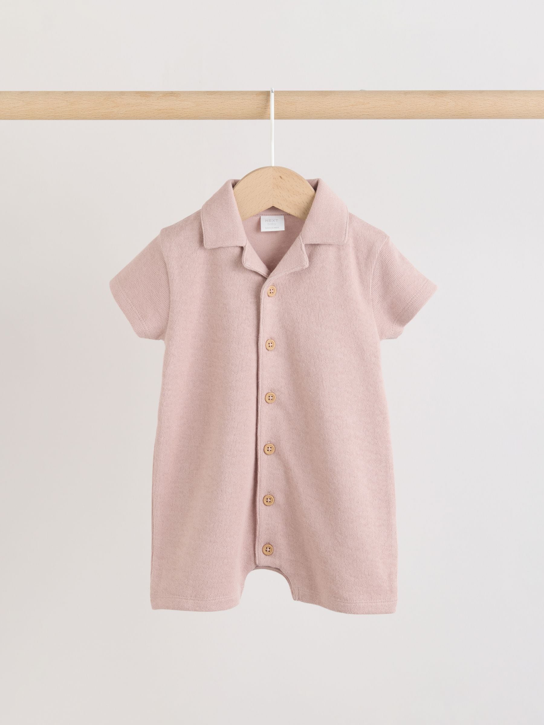 Green Multi Smart Collar Baby Rompers 2 Pack
