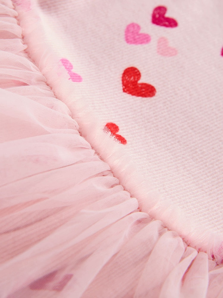 Pink Hearts Mesh Skirt Dress (3mths-7yrs) - Image 7 of 7
