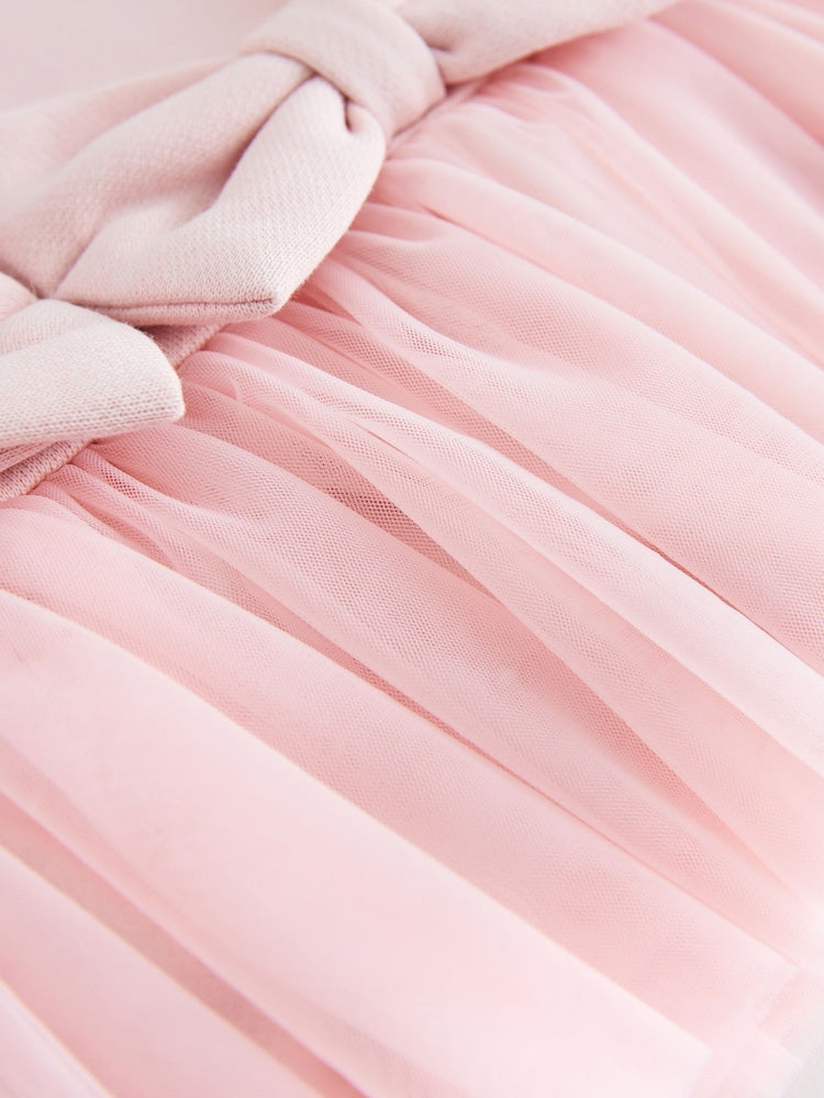 Baker by Ted Baker 2 Piece Bow Mesh Hem Sweat Top & Leggings Set