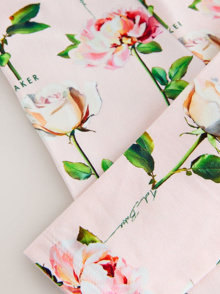 Baker by Ted Baker 2 Piece Bow Mesh Hem Sweat Top & Leggings Set