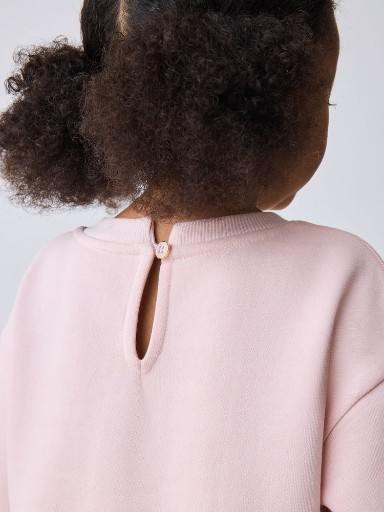 Baker by Ted Baker 2 Piece Bow Mesh Hem Sweat Top & Leggings Set