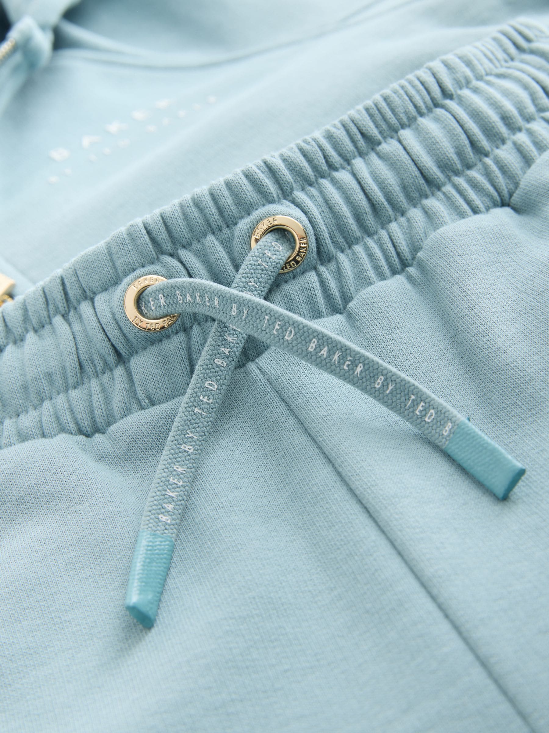 Baker by Ted Baker 3 Piece Blue Vest Hoodie & Wide Leg Joggers Set