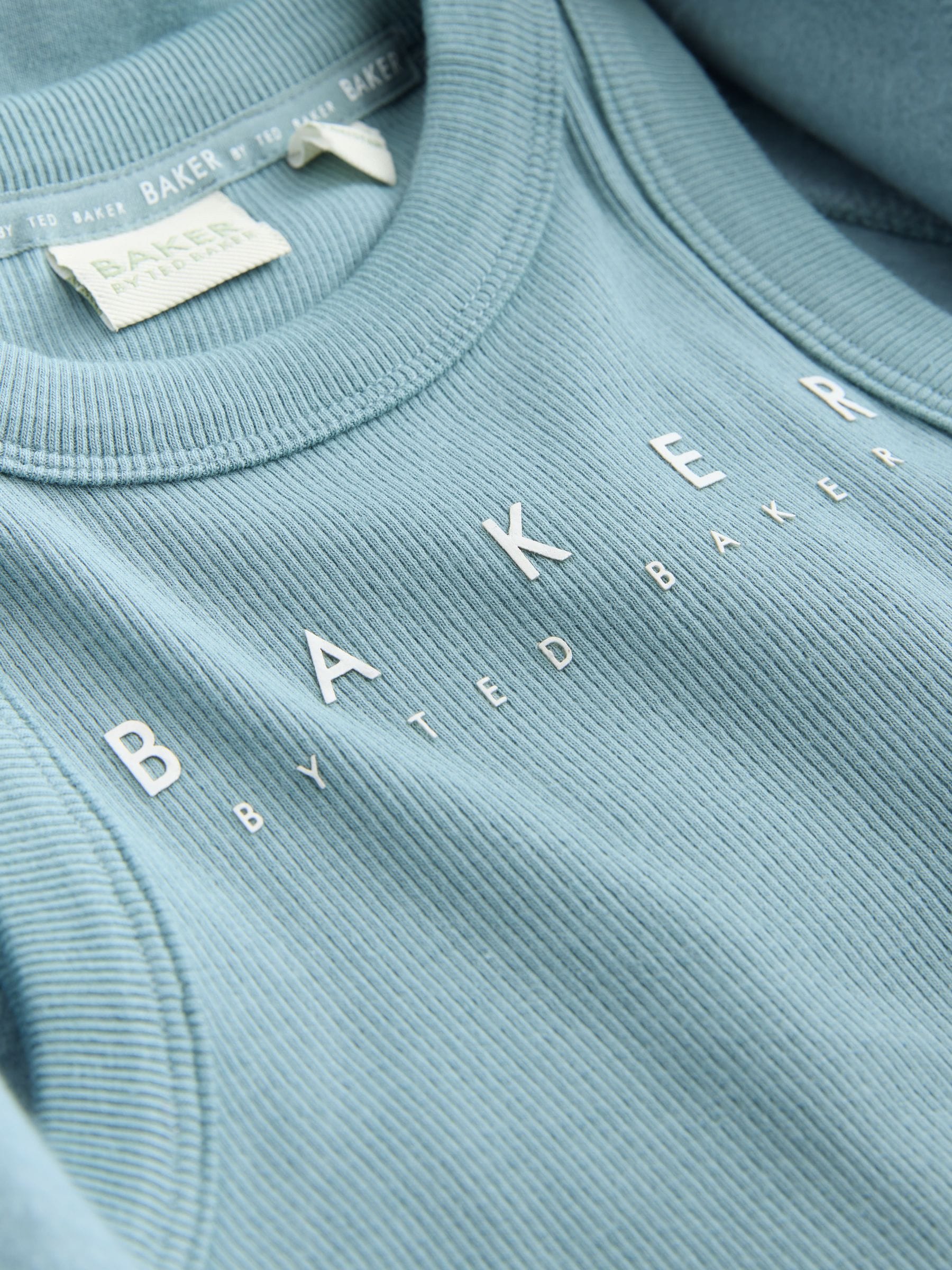 Baker by Ted Baker 3 Piece Blue Vest Hoodie & Wide Leg Joggers Set