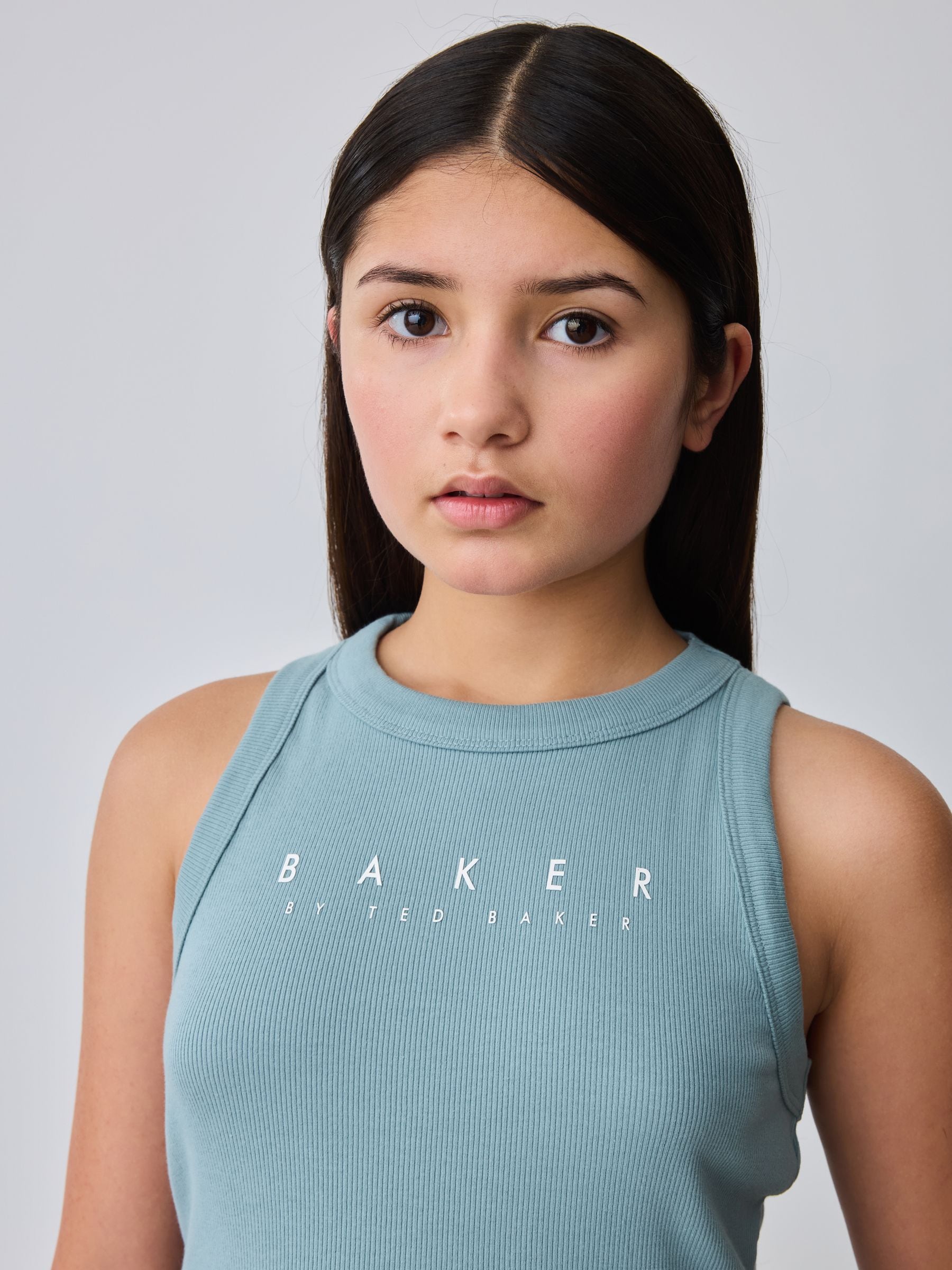 Baker by Ted Baker 3 Piece Blue Vest Hoodie & Wide Leg Joggers Set