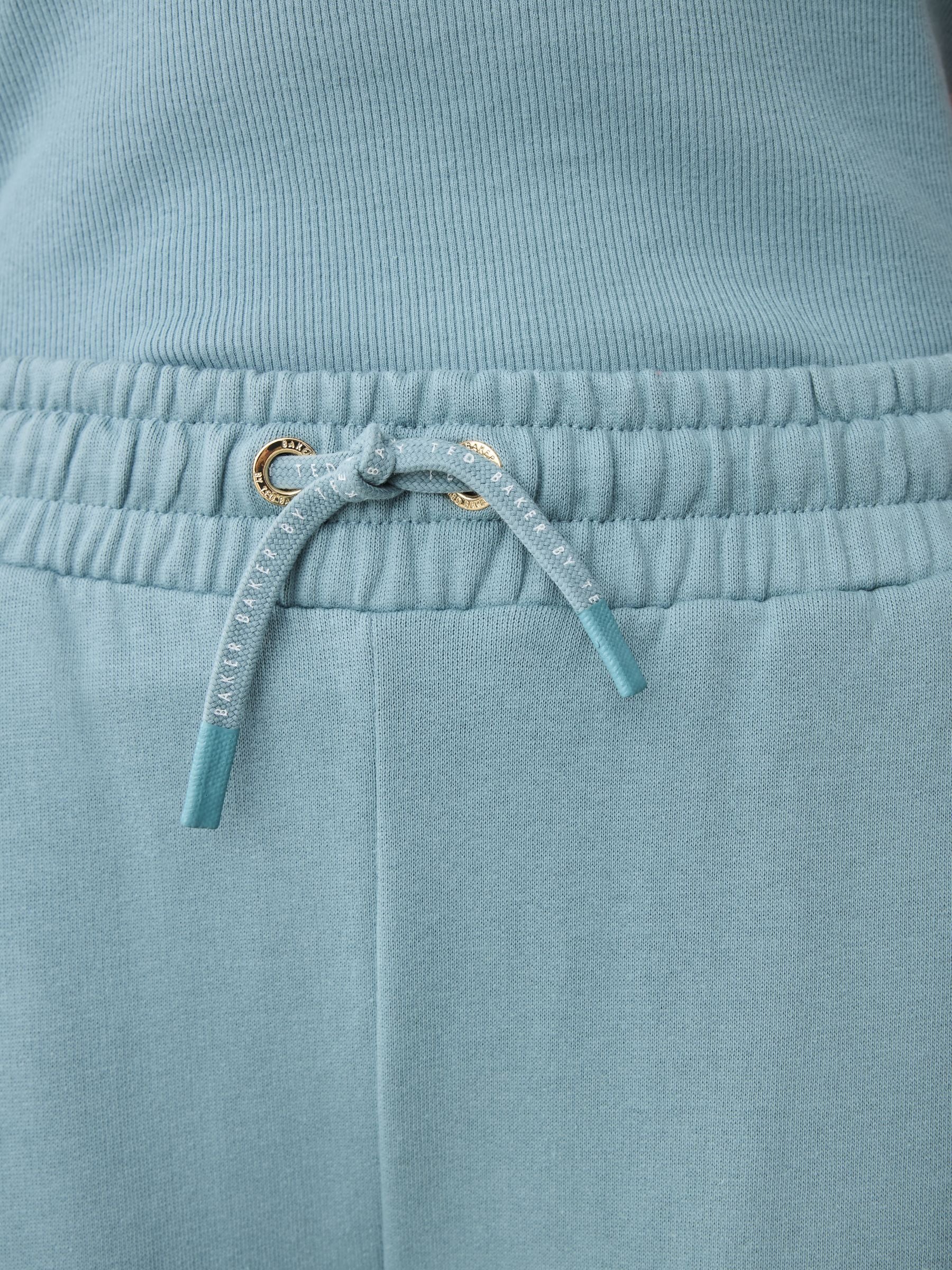 Baker by Ted Baker 3 Piece Blue Vest Hoodie & Wide Leg Joggers Set