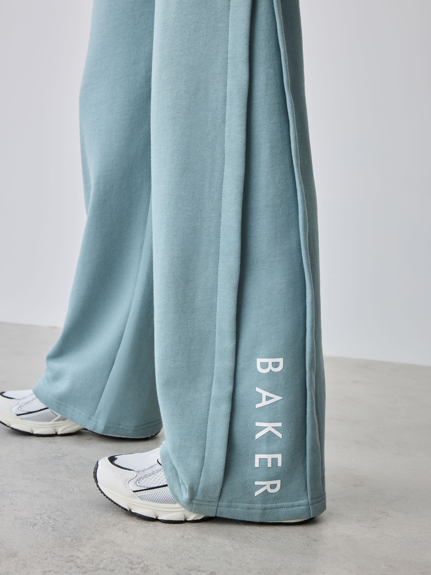 Baker by Ted Baker 3 Piece Blue Vest Hoodie & Wide Leg Joggers Set