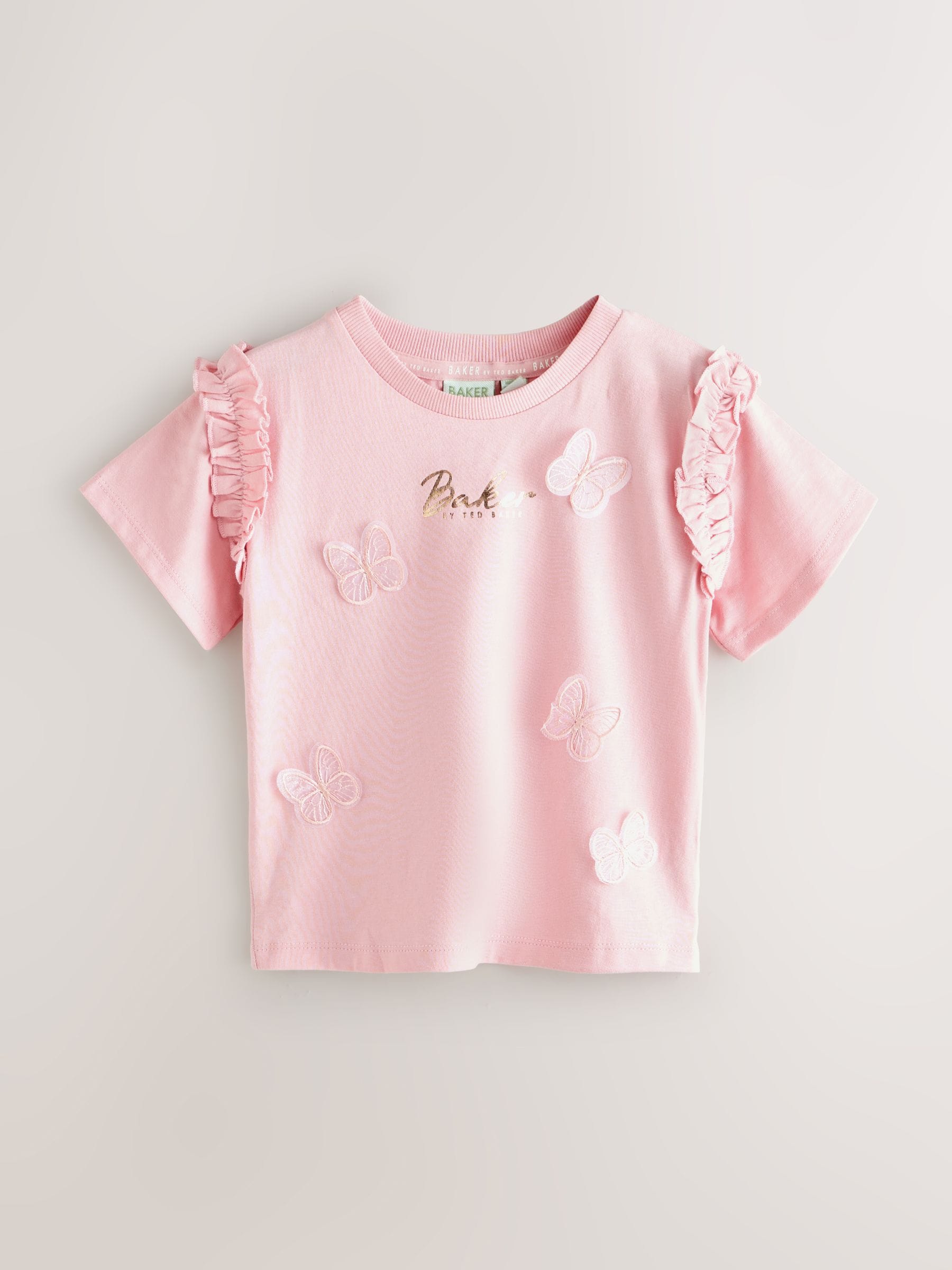 Baker by Ted Baker Frill 3D Butterfly T-Shirts 3 Pack