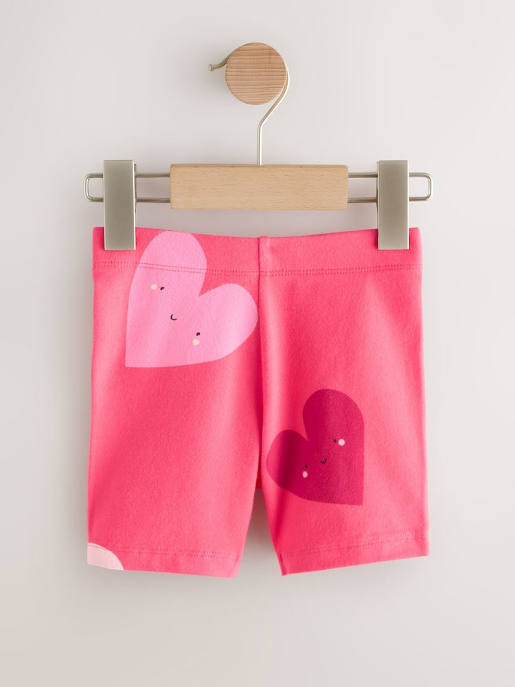 Red Hearts Cycle Shorts 3 Pack (3mths-7yrs) - Image 5 of 8