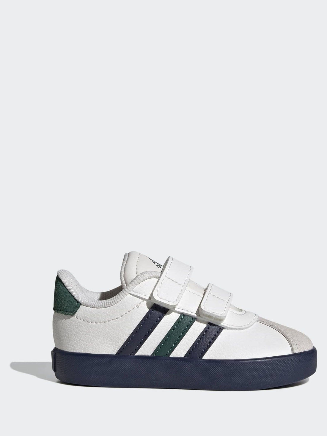 adidas White VL Court 3.0 Hook and Loop Infant Trainers