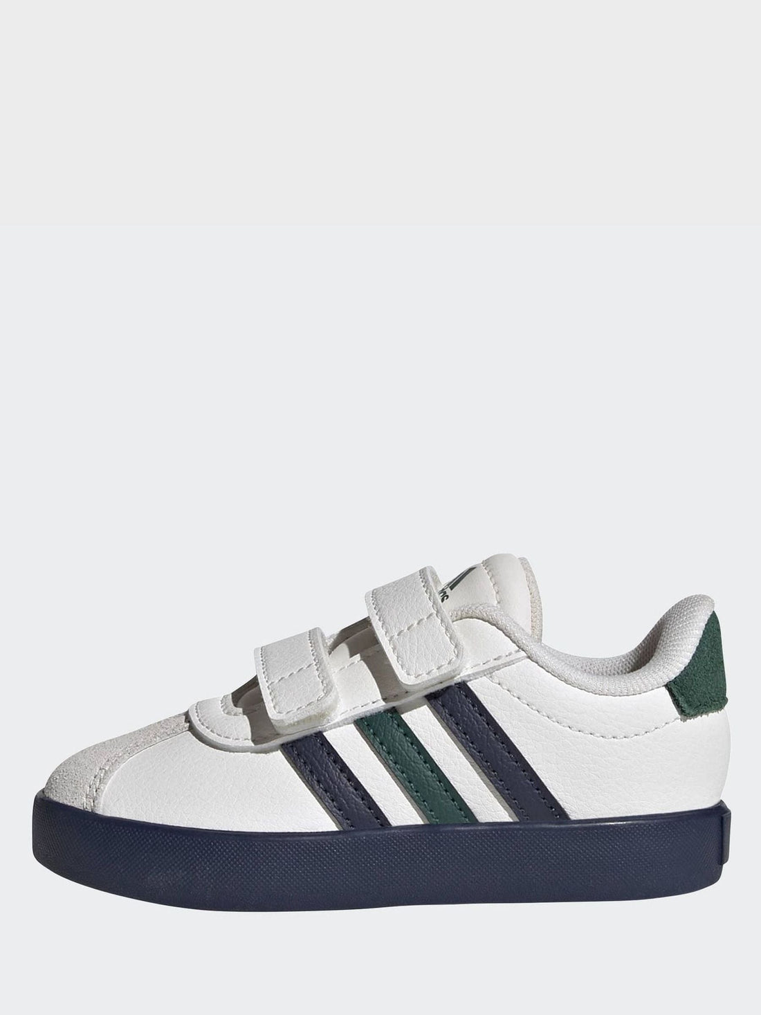 adidas White VL Court 3.0 Hook and Loop Infant Trainers