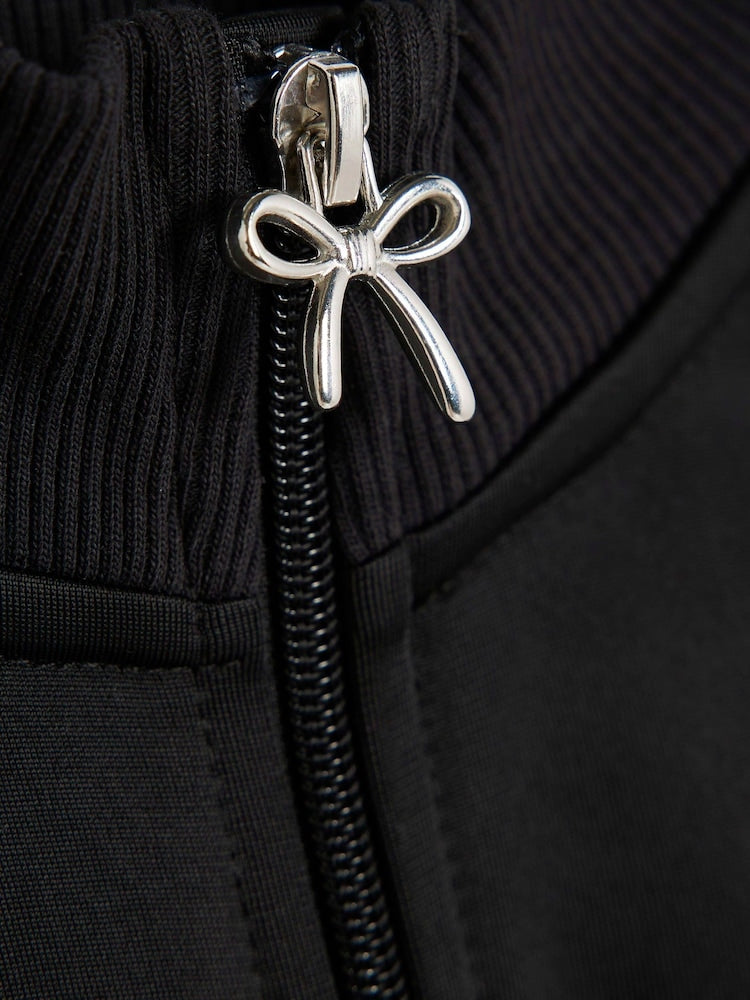 River Island Black Bow Tracksuit Set