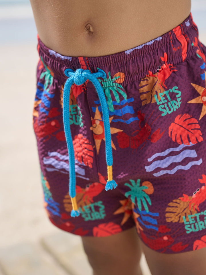 Orange Short Sleeve Sunsafe Rash Vest and Swim Shorts Set (3mths-7yrs)
