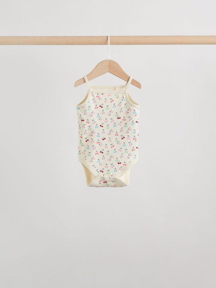 Pink Vest Baby Bodysuits 5 Pack