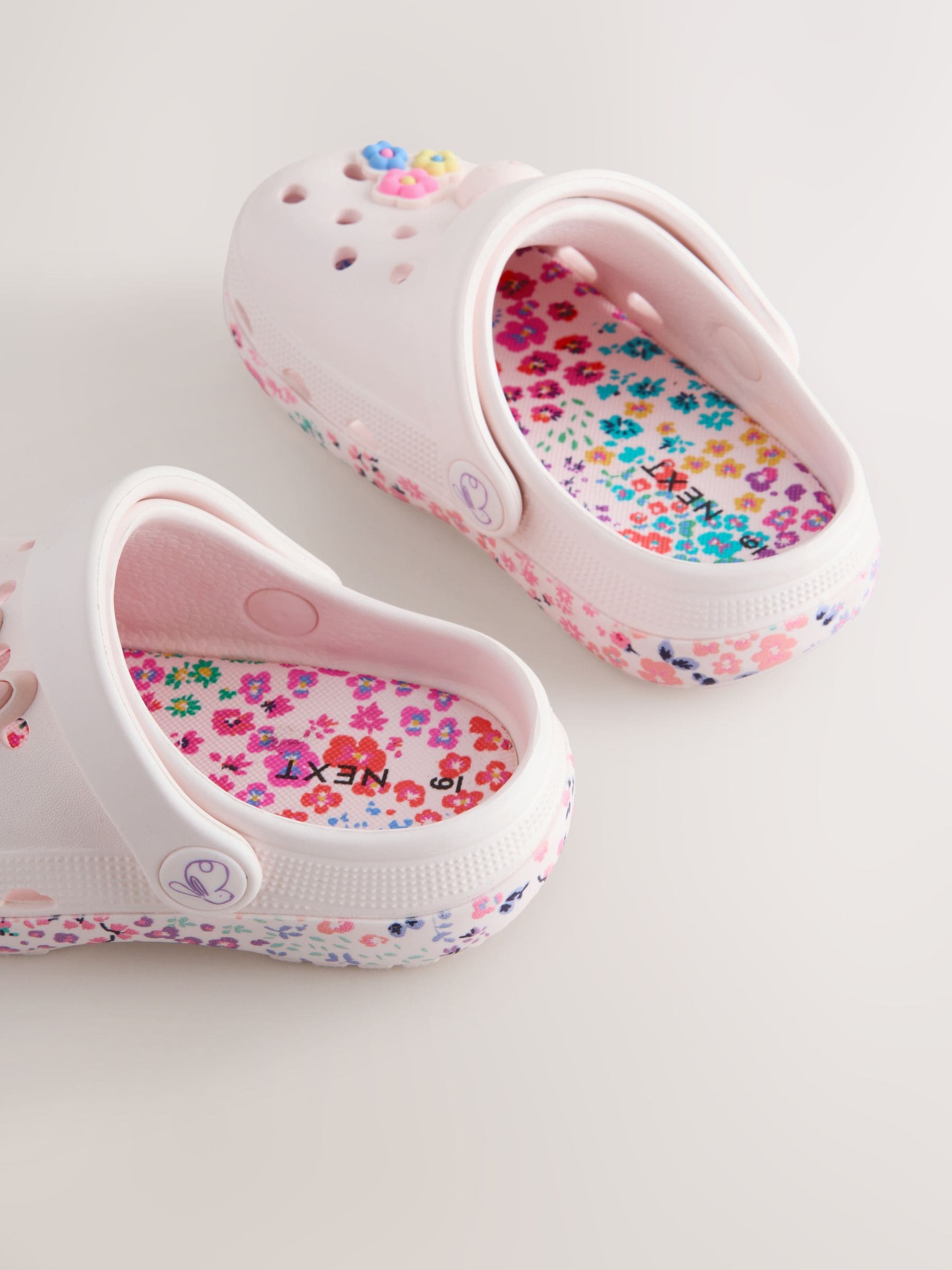 White/Pink Bunny Character Clogs