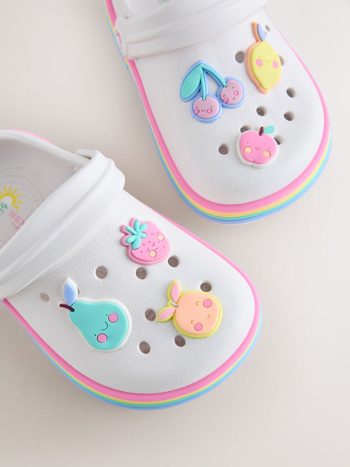 White Fruit Standard Fit (F) Character Clogs