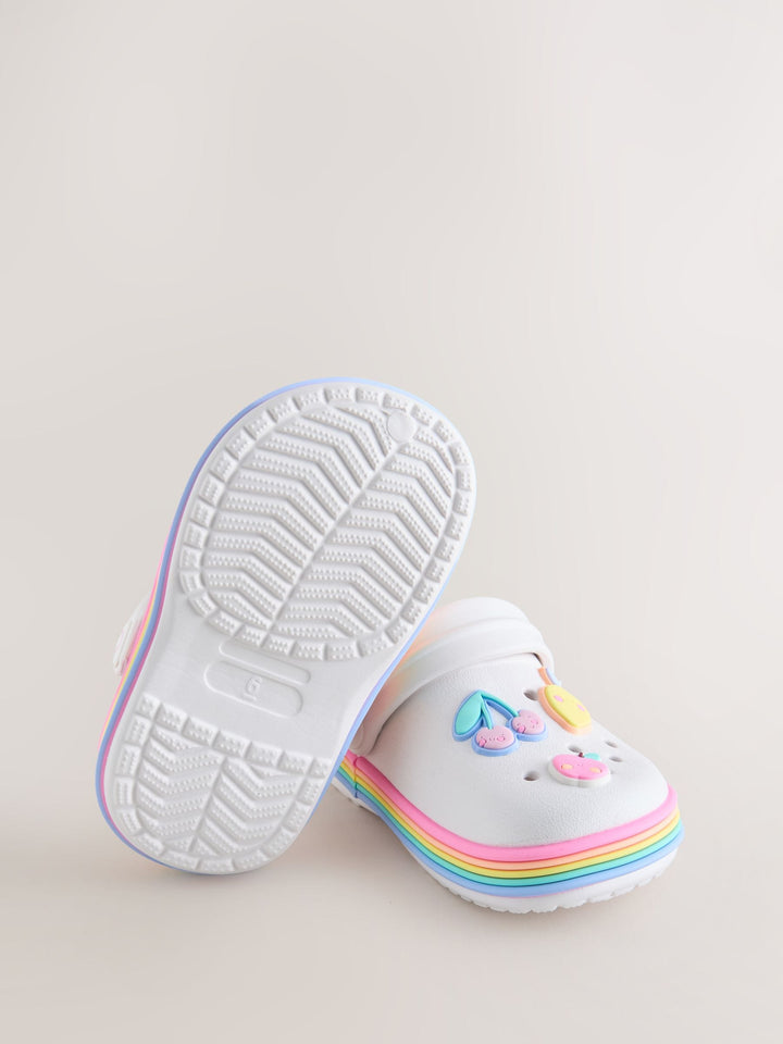 White Fruit Standard Fit (F) Character Clogs