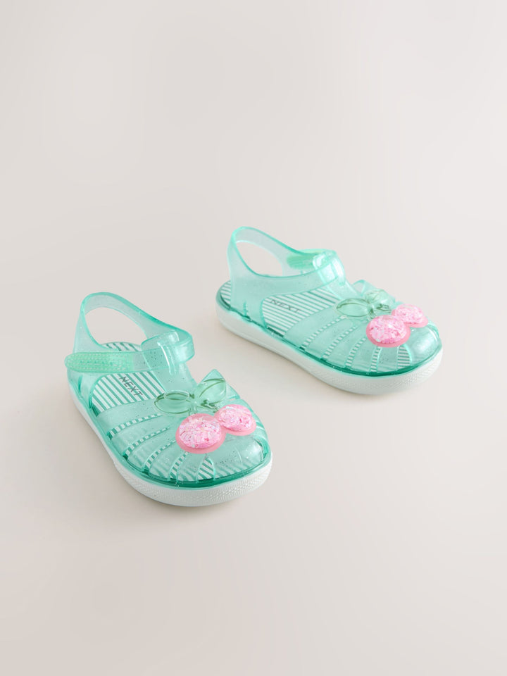 Green Jelly Sandals