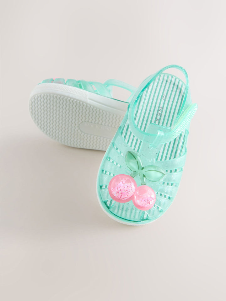 Green Jelly Sandals