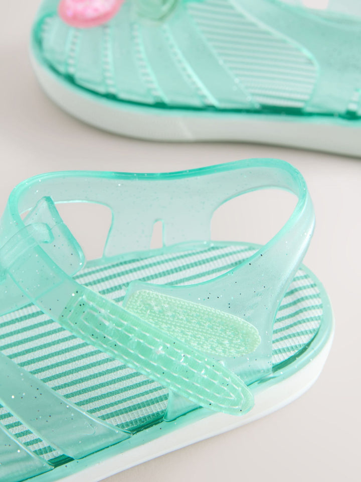 Green Jelly Sandals