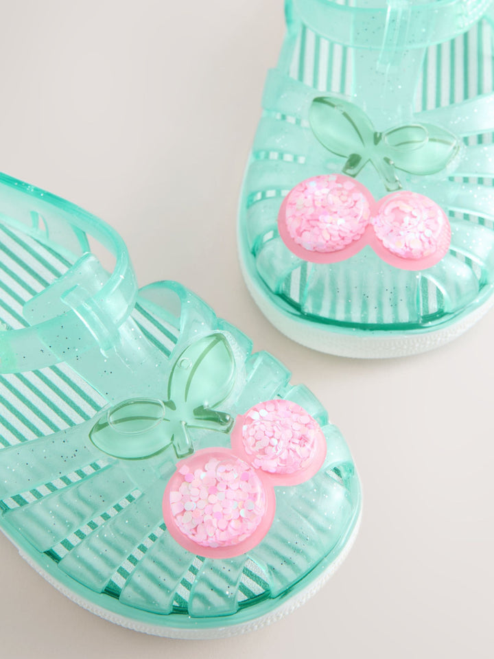 Green Jelly Sandals