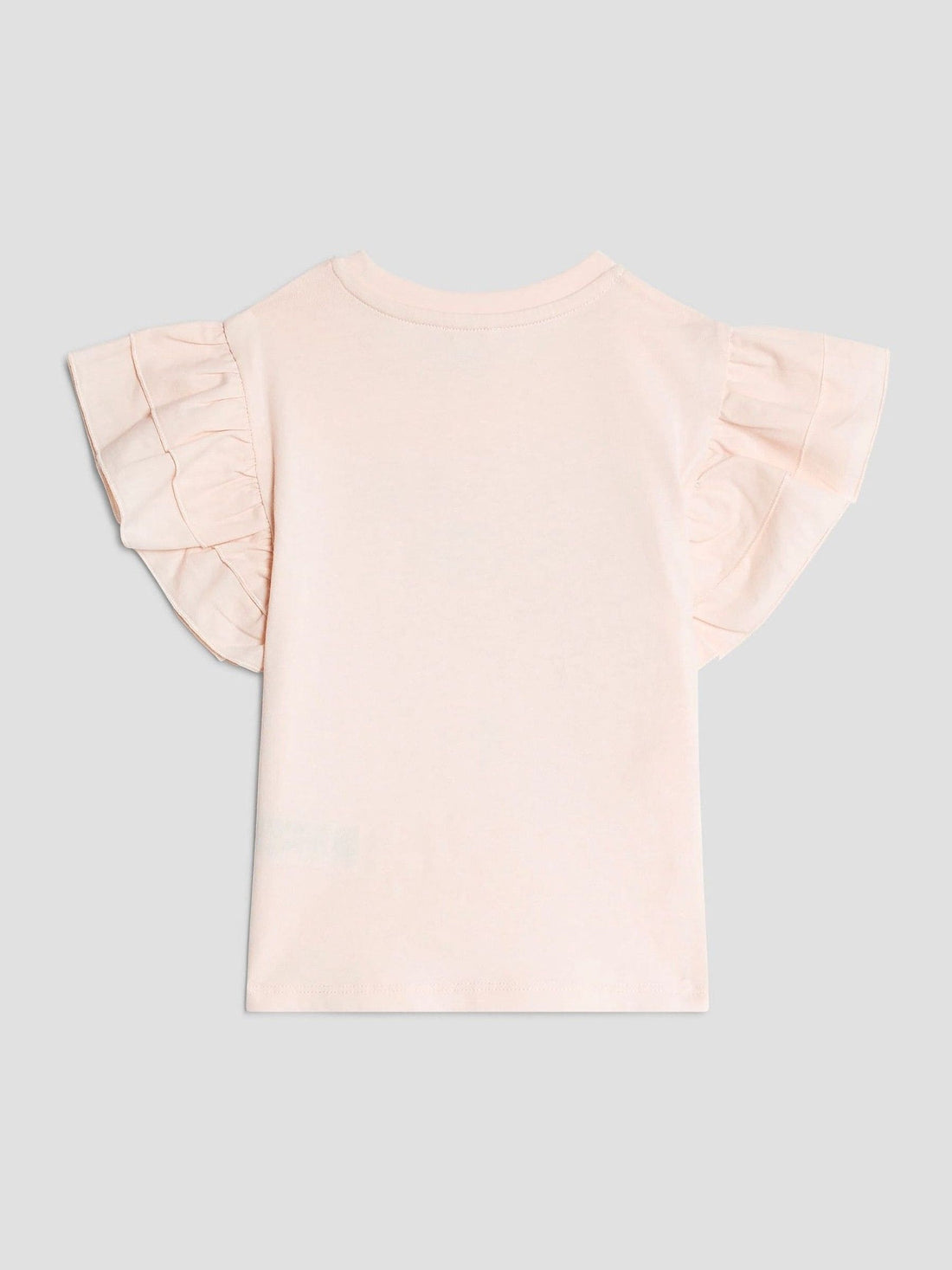 River Island Pink Girls Frill Sleeve Box Graphic Print T-Shirt