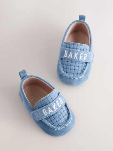 Blue Weave Baker by Ted Baker Baby Padders Loafers