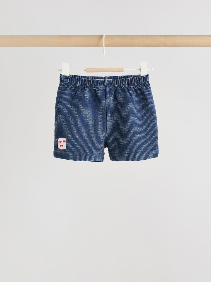 Blue Nautical Scene Top and Shorts Baby Set (0mths-2yrs)