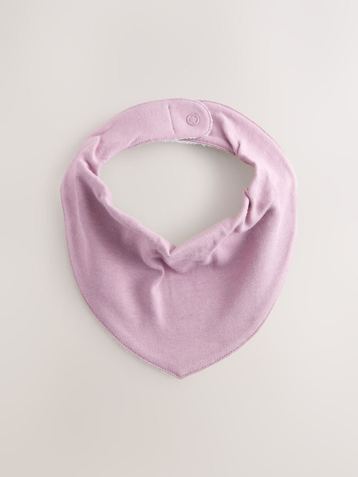 Pink 5 Pack Baby Dribble Bibs immediate