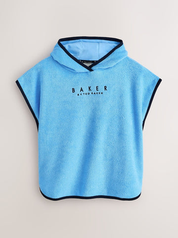 Baker by Ted Baker Blue Towelling Poncho