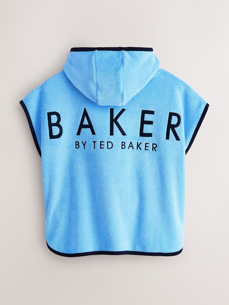 Baker by Ted Baker Blue Towelling Poncho