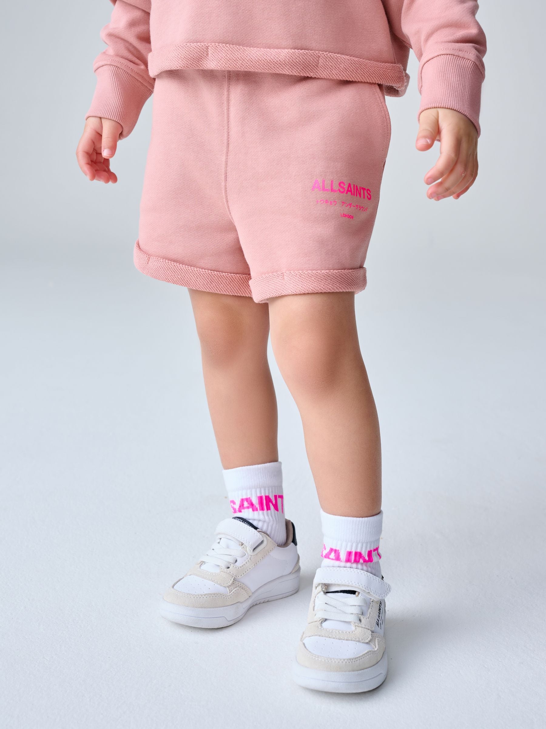 smALLSAINTS Mid Pink Underground Sweatshirt and Short Younger Set