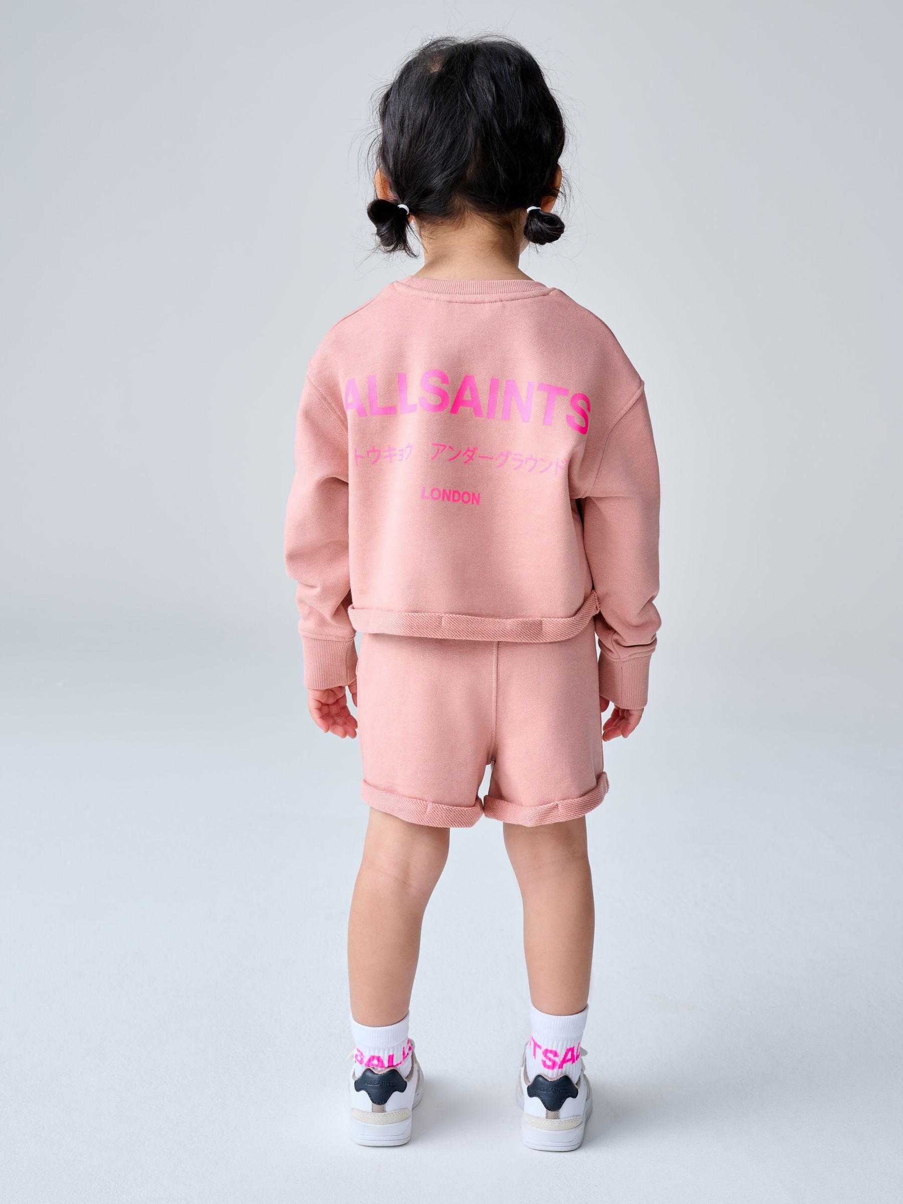 smALLSAINTS Mid Pink Underground Sweatshirt and Short Younger Set