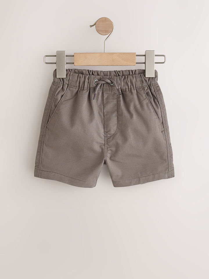 Brown/Star/Checkerboard Pull On Shorts 3 Pack (3mths-7yrs)