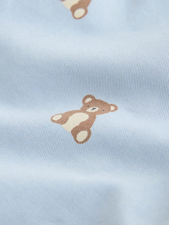 Blue Bear Print Pull On Shorts (3mths-7yrs)