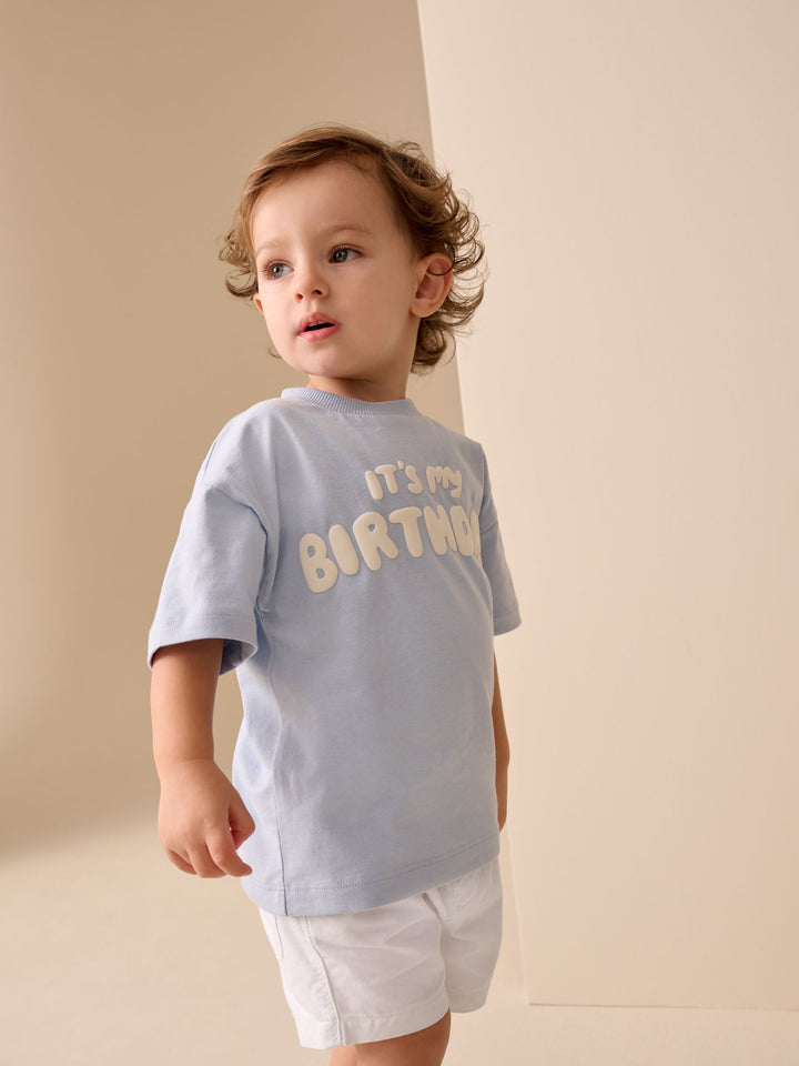 Navy/Chambray/Tan/White/Blue Pull On Shorts 5 Pack (3mths-7yrs)