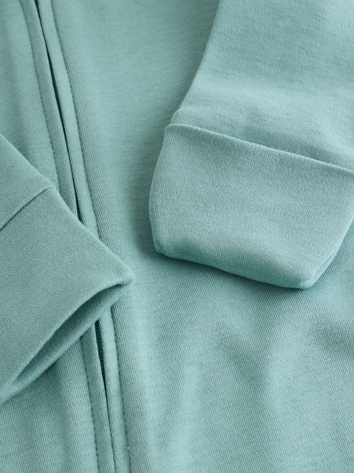 Green Two Way Zip Baby Sleepsuits 4 Pack (0mths-2yrs)