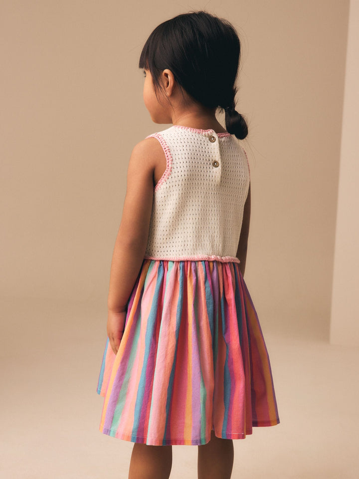 Rainbow Fruit Embroidered Dress (3mths-7yrs)