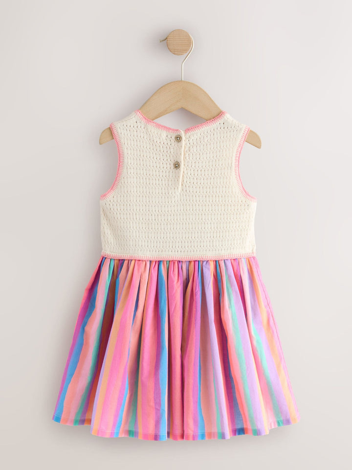 Rainbow Fruit Embroidered Dress (3mths-7yrs)