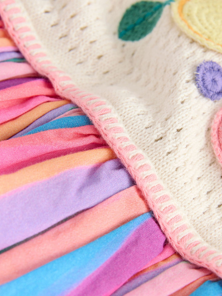 Rainbow Fruit Embroidered Dress (3mths-7yrs)