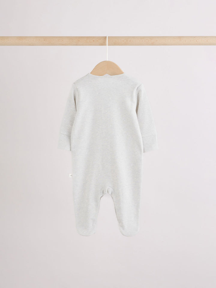 Grey Elephant Baby Sleepsuits 3 Pack (0-2yrs)