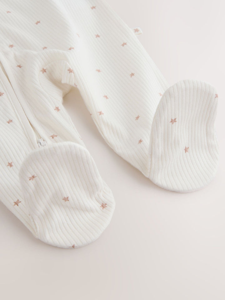 Cream Baby Sleepsuit and Hat Set (0-9mths)