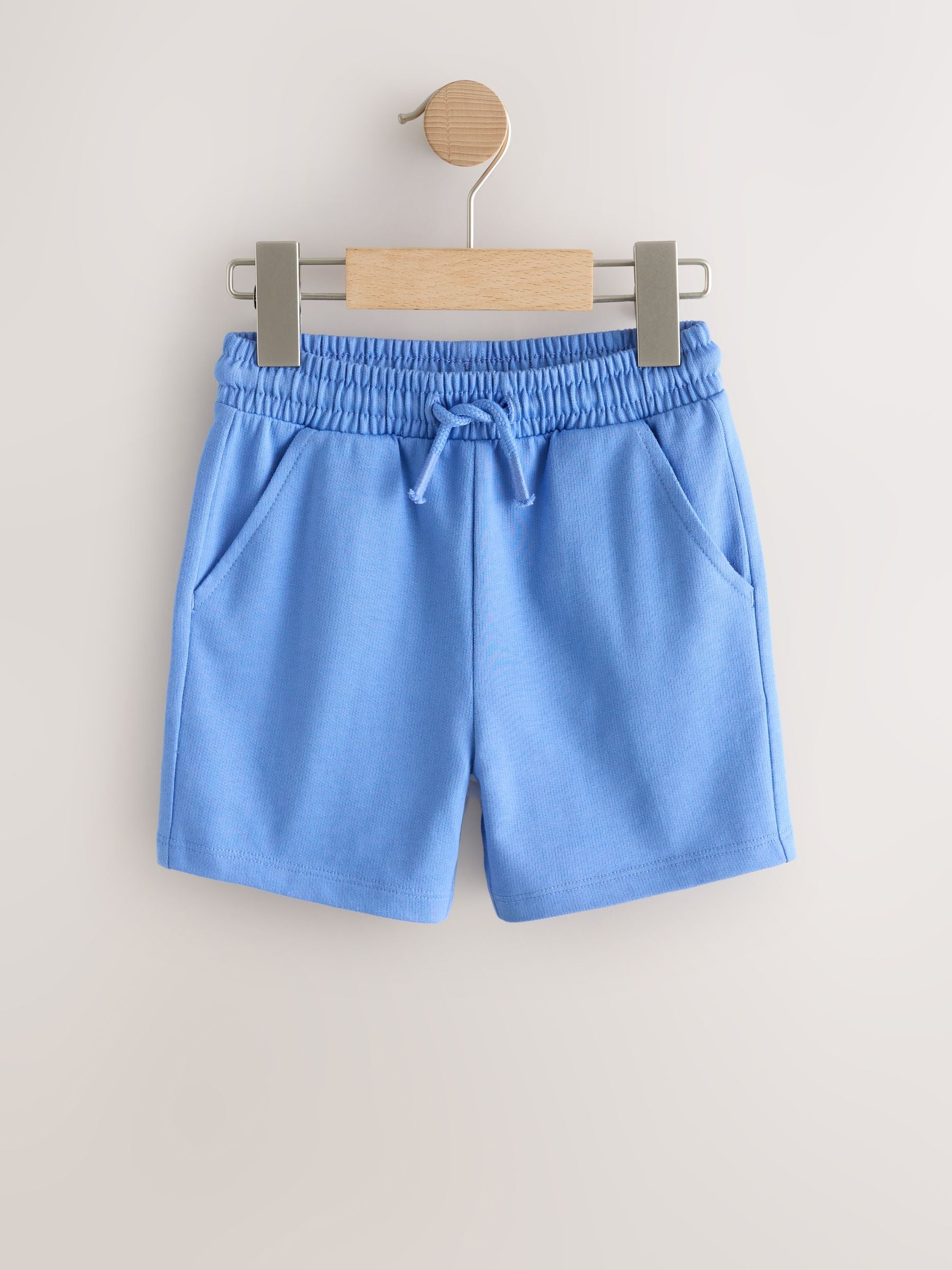 Blue/Yellow/ Navy Blue Jersey Shorts 5 Pack (3mths-7yrs)