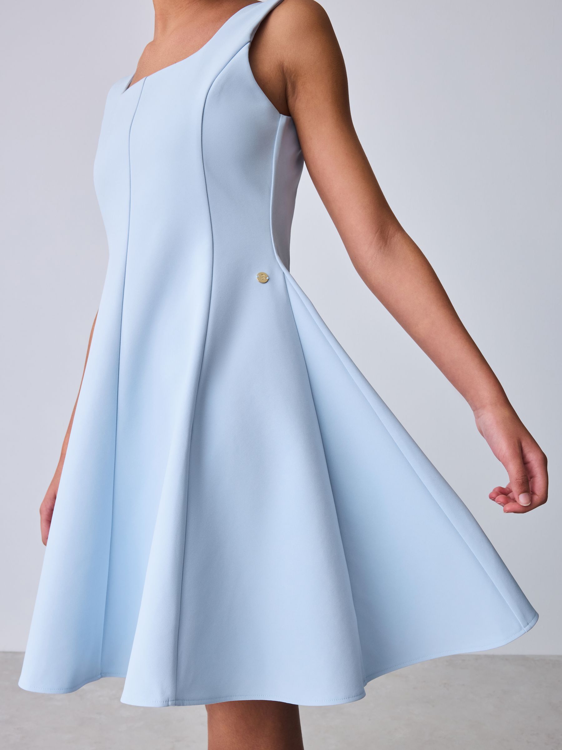 Baker by Ted Baker Fit & Flare Skater Blue Dress