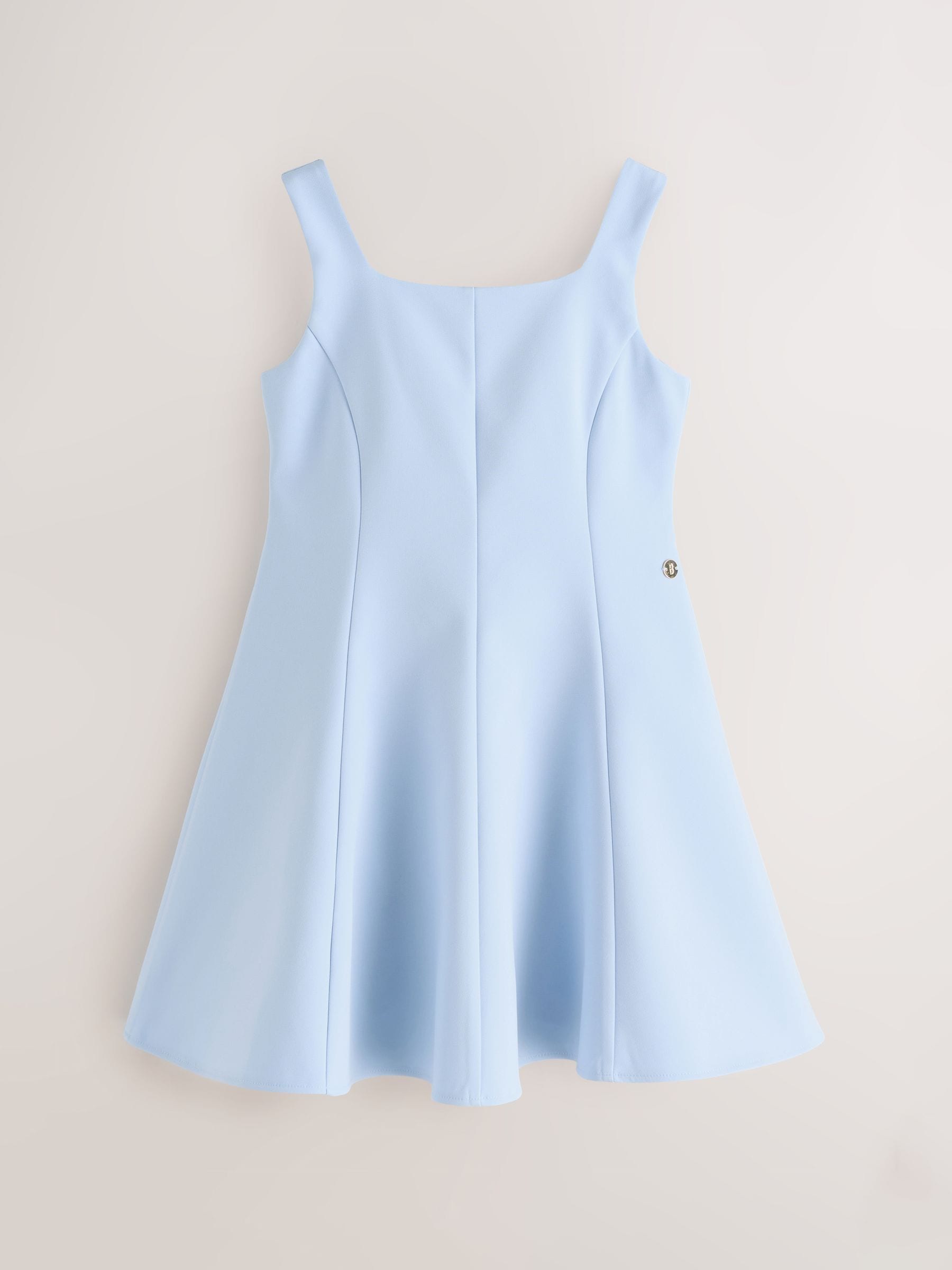 Baker by Ted Baker Fit & Flare Skater Blue Dress