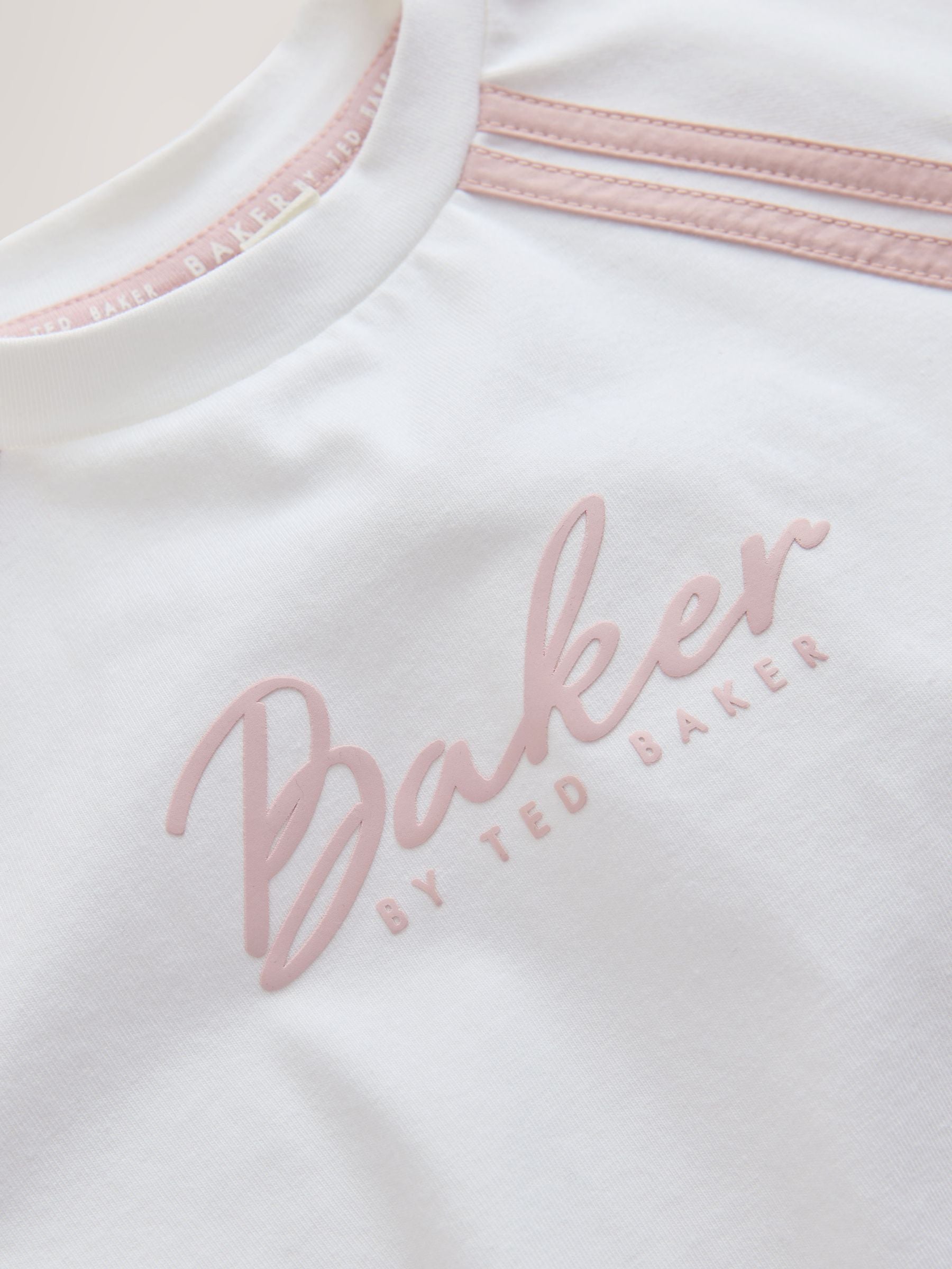Baker by Ted Baker Pink/White Sports T-Shirt & Skort Set 2 Piece
