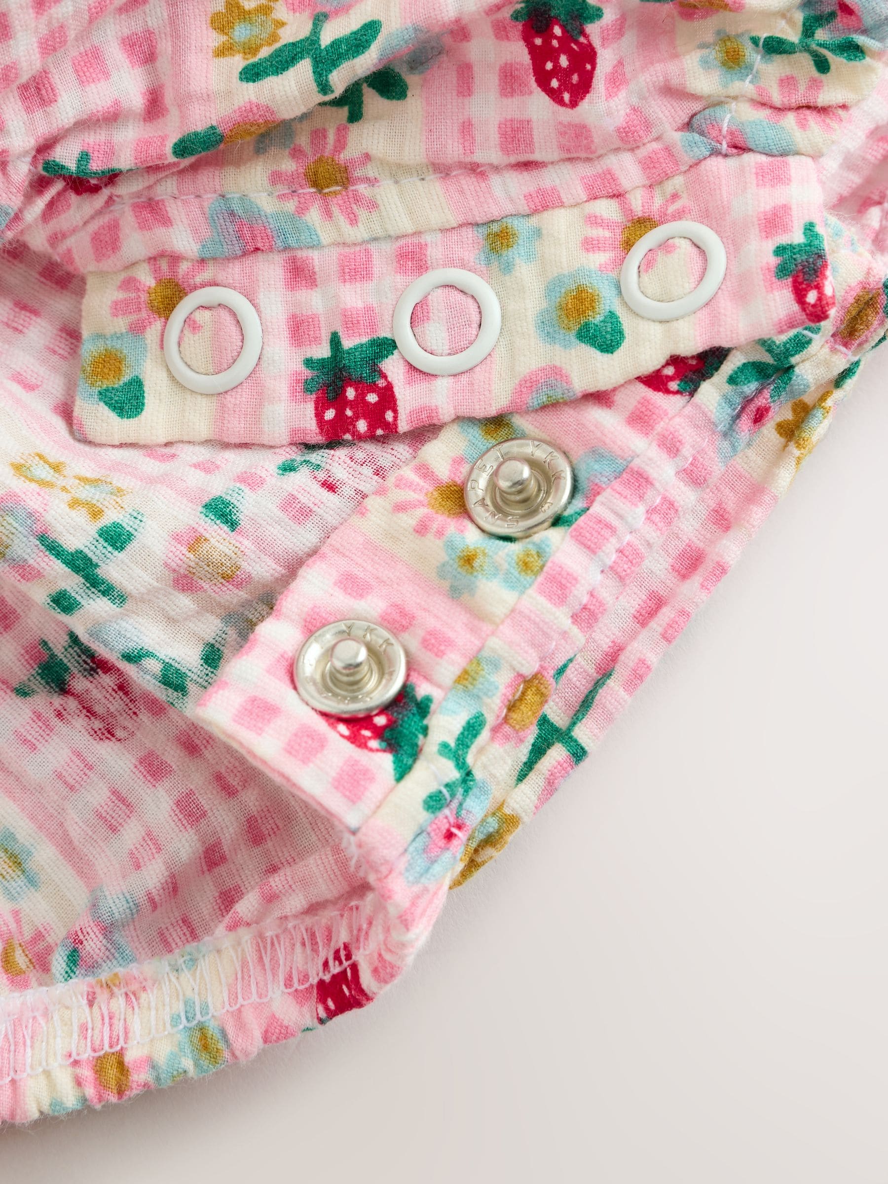 Pink Floral Bloomer Baby Romper (0mths-2yrs)