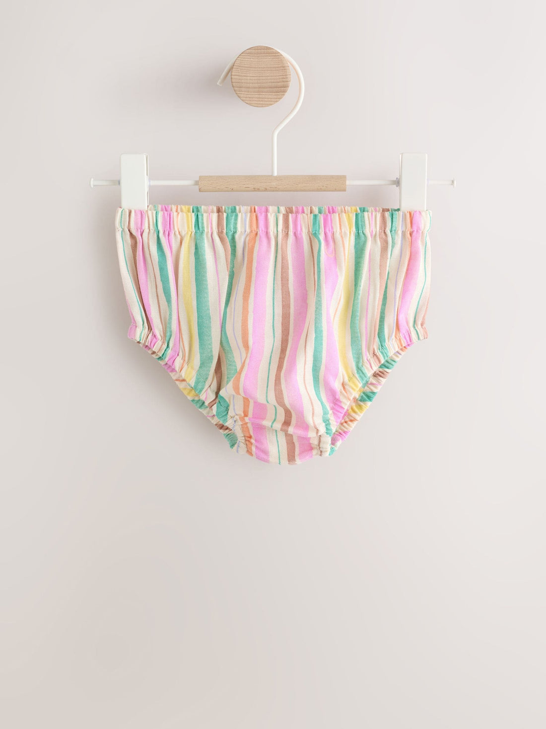 Multi Stripe Woven Baby Dress And Knickers 2 Piece Set (0mths-2yrs)