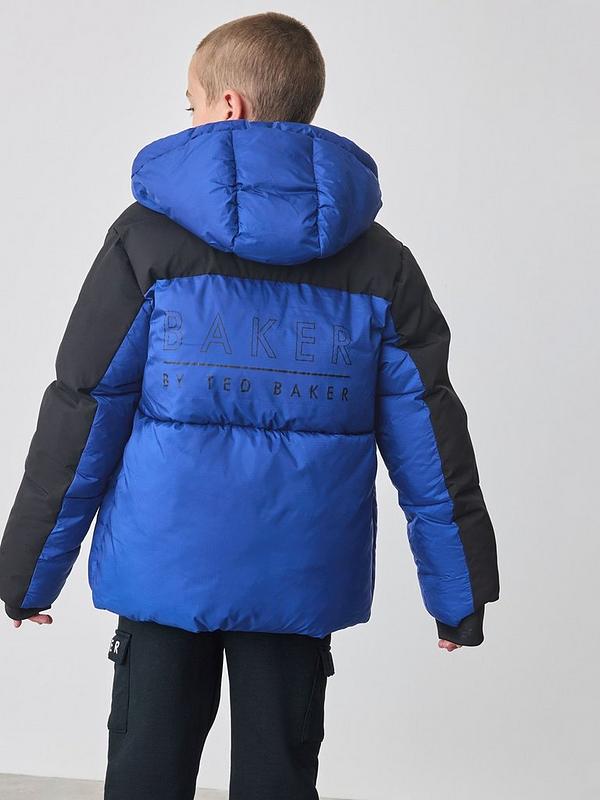 Boys Colourblock Coat - Blue