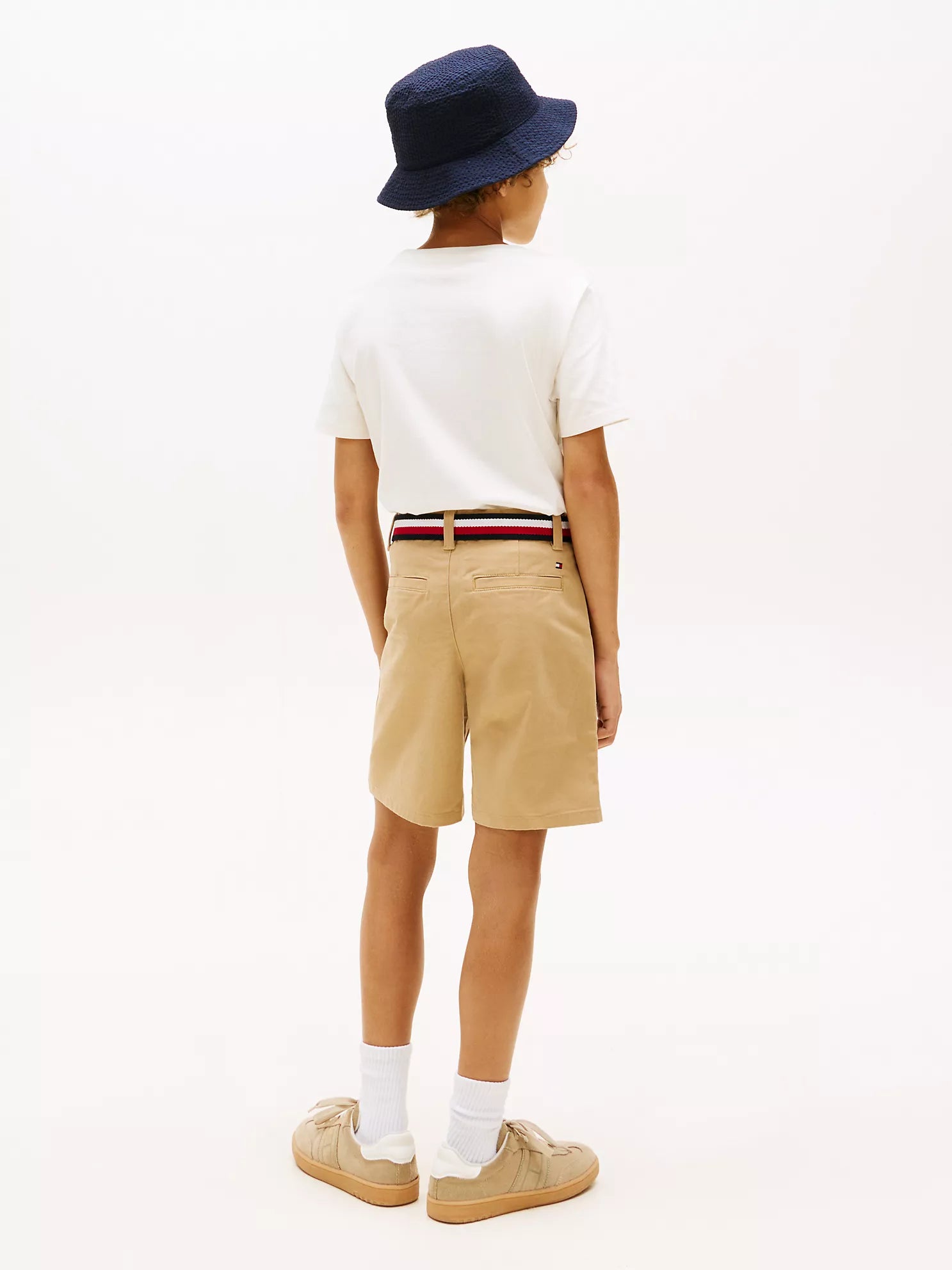 Tommy Hilfiger Boys Belted Chino Shorts