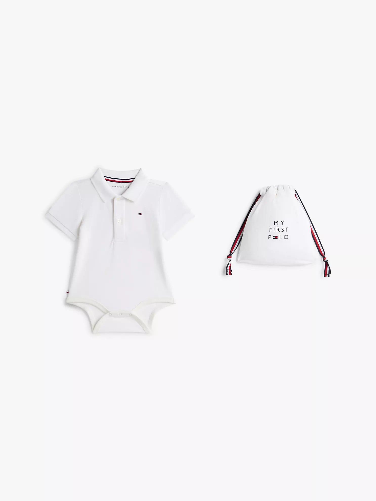 Boys Babies' Polo Onesie and Gift Bag Tommy Hilfiger